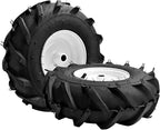 (2 Pack) 13x5.00-6" Tiller Tire and Wheel-Heavy Duty,3/4" Axle & 3-1/8" Centered Hub, Compatible with Craftsman, Troy-Bilt, Lawn Tractors & Tillers – Replacement for Garden, Farm, Landscaping