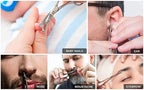 Rounded Stainless Steel Facial Hair Scissors – Safety Scissors for Nose Hair, Eyebrows, Eyelashes, Mustache, Beard, and Baby Nails
