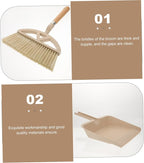 Desktop Cleaning Mini Broom Dustpan Home Accessory Table Duster Cleaning Set Broom Dustpan