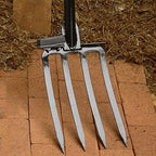 Kings County Tools 4-Tine Pitch Fork for Gardening - 42.5” Pitchfork Heavy Duty Steel Alloy Tines - Garden Fork for Loosening Soil, Compost, Mulching, Aeration, or Manure - Gardening Tools