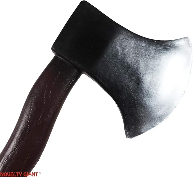 12" High Density Foam Hand Axe Viking Barbarian Theater Prop Brown