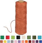 2mm 328ft Colored Natural Jute Twine String for Gift Wrapping Craft Baker Plant Christmas Ribbon Twine Handmade Arts Decoration Thin Packing String Home Decor