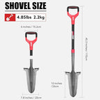 Drain Spade Root Saw Spades Digging Garden Shovel with Fiberglass Handle for Digging, Trenching, Transplanting,45.3 Inches