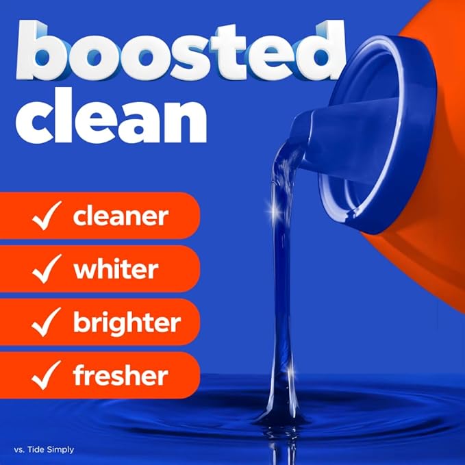 Tide Laundry Detergent Liquid, Original Scent, 80 Loads, 105 FL OZ, Works on 100% of Common Stains, Laundry Soap, Liquid Laundry Detergent