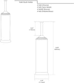 Gatco 1484 Toilet Brush and Canister, Chrome