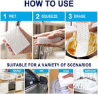 10 Pack Magic Sponge Eraser 3X Thick and Long Lasting Melamine Cleaning Sponges in Bulk - Multi Surface Scrubber Foam Cleaning Pads - Bathtub, Floor, Baseboard, Bathroom, Wall Cleaner （3.9*2.5*1.1in）