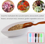 10Pcs Colorful Plastic Mini Gardening Shovel Spoons Soil Scoops, Succulent Sand Scoops/Cultivation Digging Transplanting Tools for Succulents Potted Flowers (Multicolor)