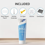 Drywall Repair Kit Wall Patch, 150g Spackle Wall Repair Paste with Scraper, Wall Mending Agent Quick and Easy Solution to Fill The Holes for Home Wall, White Repair Putty Plaster Dent
