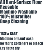 2 Pack Mop Replace Head Compatible with Ocedar Easy Wring Spin Mop, Microfiber Mop Refill Spin Mop Replacement, Deep Cleaning Machine Washable and Easy-to-Replace
