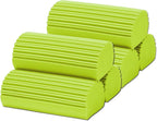 6-Pack Damp Clean Duster Sponge,Duster Cleaning Sponge for Housekeeping,Reusable Cleaning Sponge for Blinds,Vents,Mirrors,Glass, Baseboards,Window Track Grooves and Railings (Yellow-Green)