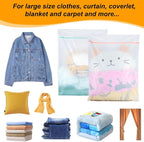 2 Pack Delicates Bag for Washing Machine, 31 x 23 inch Oversize Fine Mesh Laundry Bags for Lingeries, Sweaters, Bed Sheet, Stuffed Toys