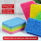 24 - Pack Non-Scratch Scrub Sponges - Sponges for Dishes and Washing Dishes, Cleaning Sponges for Kitchen Home and More（Pink）