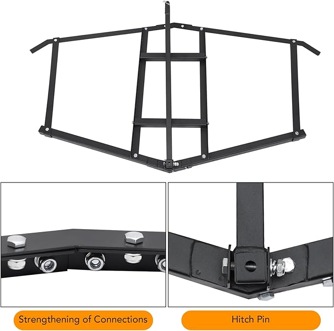 Driveway Drag Grader Harrow 84 Inch with 2 Adjustable Bars Driveway Drag Grader for Landscape Leveling or Farm Garden Field