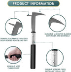 Crack Weeder, Stainless Steel Manual Crevice Weeding Tool,13" Weed Grabber Remover, L-Shaped Manual Weeder Puller, Durable Crevice Weeding Tool for Sidewalk Garden Patio Lawn