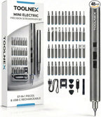Mini Electric Screwdriver Set – 57 in 1 Precision Cordless Rechargeable Driver with LED & 48 Magnetic Bits – Compact Power Tool for Electronics, DIY & Home Repair