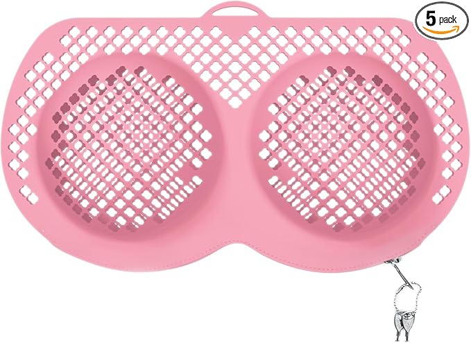 Bra Laundry Bag for Delicates, Machine Mesh Laundry Bags, Lingerie Protector for Bras, 2025 Upgrade No-Fallout Design - Lockable Zipper & 2 Keys for Bras, Underwear, Fits A-38DDCup