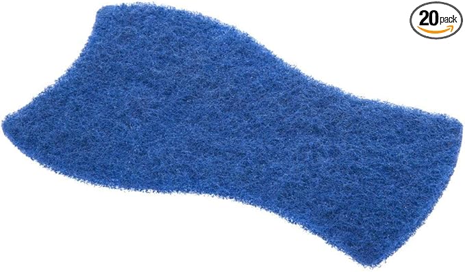 Scratch Resistant Contour Cleaning Pad, Blue, 5.75 inch x 3.5 inch Size, Scouring Pad, DISCO TP20