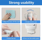 White Paint，White Wall Rolling Paint Repair Tool, Portable Wall Coating, Paint Roller Brush, Used for Easy Repair of Wall Graffiti and Other Wall Stains, Water-Based (200g, White)
