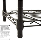 14x36x54 Inch 4-Shelf Storage Shelves Heavy Duty Shelving Unit for Kitchen Metal Shelves Garage Organizer Wire Rack Shelving Storage Unit Shelf Adjustable Utility NSF Certification Commercial
