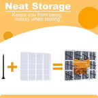 KURUI #6 * 2in Drywall Screws, Dry Wall Screws for Drywall Wood, 150Pcs Coarse Thread Sheetrock Screws - Black Bugle-Head Phillips Self Tapping Wood Screws