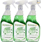 Vista Pure Glass & Appliance Natural Cleaner Spray 3 Pack | Streak-Free Window, Mirror & Surface Cleaner | Ammonia, Solvent & Toxin Free Biodegradable Formula | Mint Scented - 23oz