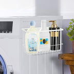 Magnetic Dryer Ball Holder for Laundry Room Dryer Ball Organization, Magnetic Lint Bin for Laundry Room Wool Dryer Ball Organizer, Iron Dryer Ball Container for Laundry Room Storage（White）