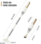 2-in-1 Mini Cordless Vacuum Cleaner, Handheld Vacuum Cleaner, USB Rechargeable Car Vacuum Portable, Quickly Dust Removal, for Hardwood Floor, Carpets, Pet Hair, Car, Office & Home Cleaning