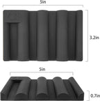 Soap Dish for Shower, Bathroom & Kitchen – Non-Slip, Self-Draining Design to Keep Soap Dry, Extend Soap Life – Easy to Clean, Compact & Durable (Black, 1 pcs)