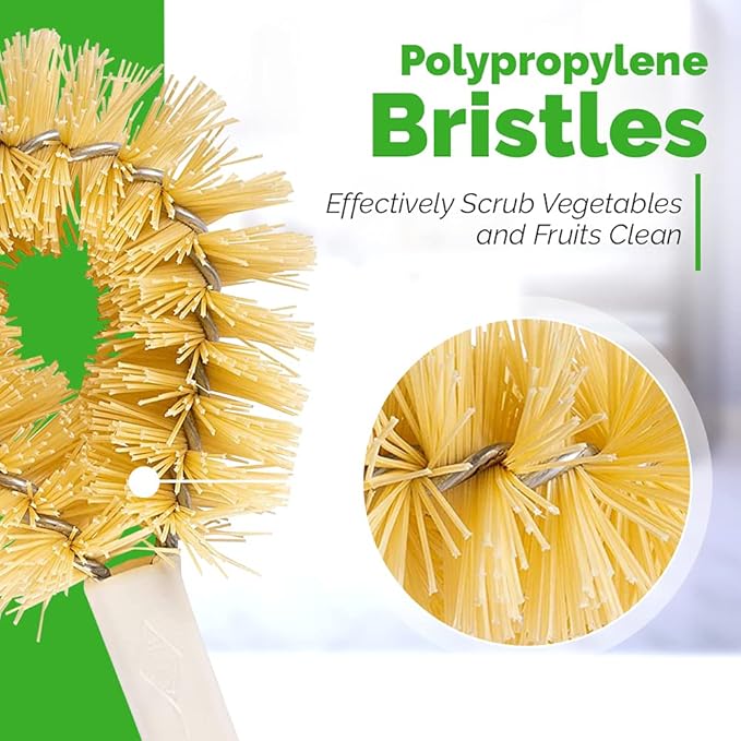Stanley Home Products Original Vegetable Brush - Sturdy Compact Kitchen Brush for Small to Medium Veggies and Fruits - Removes Dirt Cleans Effectively Perfect for Home Use (1 Pack)
