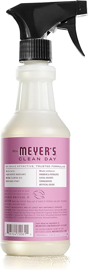 MRS. MEYER'S CLEAN DAY All-Purpose Cleaner Spray, Peony, 16 fl. oz - Pack of 6