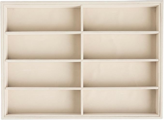 Frebeauty Sunglass Organizer,Velvet Glasses Organizer,8-Slot Sunglasses Tray for Drawer, Men's/Women's Sunglasses Box