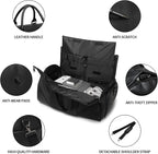 seyfocnia Convertible Travel Garment Bag,Carry on Garment Duffel Bag for Men Women - 2 in 1 Hanging Suitcase Suit Business Travel Bag