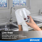 Microfiber Cleaning Cloth, 10 Pack Reusable Microfiber Towels for Cars Lint Free Cleaning Shop Towel Rags for Home Kitchen Automotive Bar Mechanic Restaurant Garage, 11.5"x 11.5", White