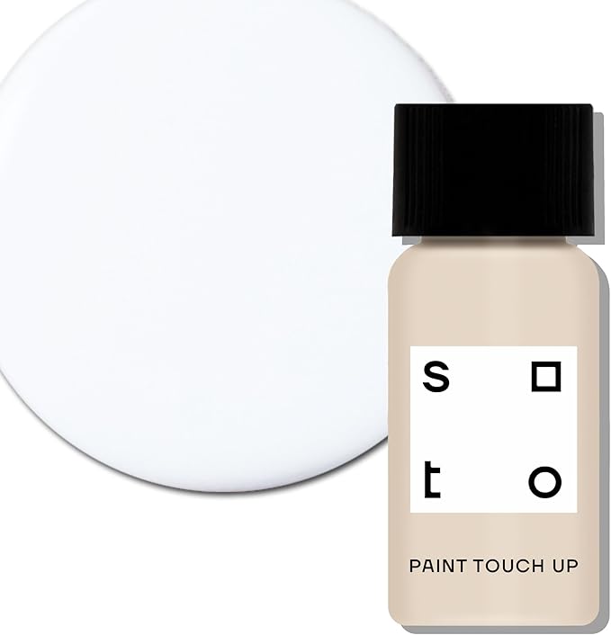 soto White Paint Touch Up, Multi-Surface, Matte Finish (No. 04 White Haze) — 10 Milliliters of Scratch Repair for Furniture, Walls, Cabinets, Trim, Doors, Indoor/Outdoor