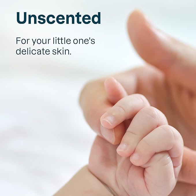 ATTITUDE Baby Fabric Softener for Sensitive Skin, Plant and Mineral Based Ingredients, Vegan Household Products, Unscented, 35 Loads, 33.8 Fl Oz