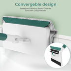 Baseboard Cleaner Tool with Handle, 60" Extendable Long Handle Baseboard Cleaner with 5 Reusable Pads for Baseboards Cleaning, Ceiling, Wall, Floor, Bathroom, Kitchen