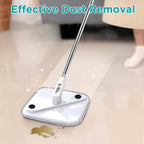 10 Pack 8.6" Square Microfiber Mop Pads Refills, Machine Washable, Highly Absorbent, Compatible with for True & Tidy Spin Mop and Most Square Spin Mops & Bucket