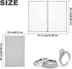 SEVENWELL Silver Polishing Cloth, Jewelry Cleaner Cloth for Sterling Silver Jewelry, Gold, Platinum, Silverware, Diamonds, Gemstones, Coins (Light Gray)