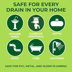 Nature’s Dome Drain Fly Killer Gel | Kills & Prevents Drain Flies & Fruit Flies | Natural Plant-Based Fly Killer Treatment Indoor for Sinks & Pipes | Safe for Septic Systems | 32 Oz