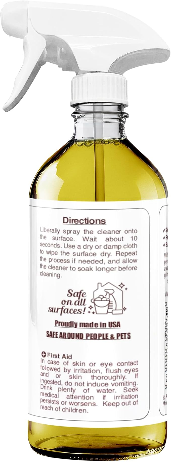 Degreaser Cleaner Heavy Duty Cleaning Spray 16 oz - Kitchen Cleaner for Stubborn Splatters, Stove Top, Grill, Drip Pans, & Oven Cleaner - Safe on All Surfaces - Fresh Scent