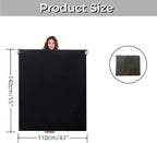 2 Pack Extra Large Laundry Bags – 43" x 55" Heavy Duty Drawstring Storage Sack for Clothes, Bedding, Moving, Camping, Travel – Foldable Nylon Laundry Bag for Home & College