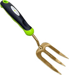 Garden Guru Titanium Hand Weeder Fork Tool – Rust Resistant – Ergonomic Handle – Great for Planting, Spreading Mulch, Weeding, Loosening & Transplanting Soil (4 Pack)