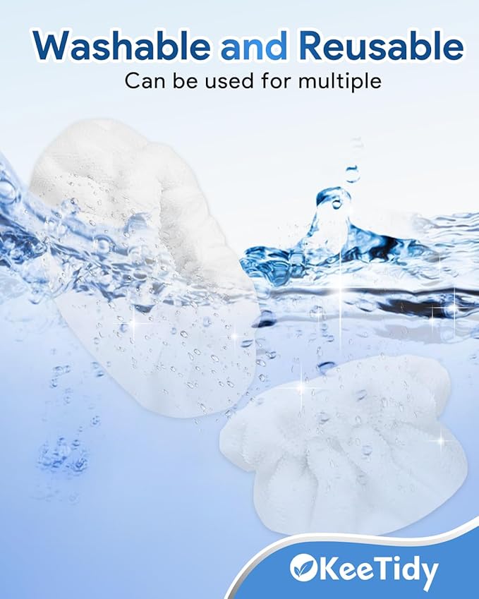 Steam Cleaner Handheld Attachments Compatible with Dupray Neat Steam Cleaners - 2 Pack Large Rectangle Bonnets + 4 Pack Small Triangle Bonnets Reusable Microfiber Steam Cleaner Pads Mop Accessories