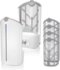 Flying Insect Trap, Fruit Fly Trap Plug in Indoor Bug Catcher with 4 Refill for Gnats, Moths, House & Fruit Flies - Refill Compatible with ZevoM364A/Max (1 Devices + 4 Refills)