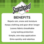 Scotchgard Outdoor Water Shield Fabric Spray, Water Repellent Spray for Spring and Summer Outdoor Gear and Patio Furniture, Fabric Spray for Outdoor Items, 42 Ounces (4 Cans)