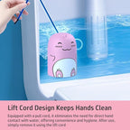 Cute Dinosaur-Shaped Toilet Bowl Cleaner Bottle, Bathroom Toilet Tank Cleaner with Peach Scent,One bottle lasts for 90 days (1, red)