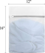 Muchfun 3Pcs Durable Fine Mesh Laundry Bags for Delicates 12 x 16 Inches (3, Medium)