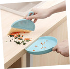 4 Sets Mini Dust Brush and Dustpan Multi Function Handheld Cleaning Accessory for Quick Cleanup Desks Countertops and Pet Areas Compact Broom and Dustpan