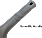 Super Flexible Silicone Squeegee, Auto Water Blade, Water Wiper, Shower Squeegee, 5.9'' Blade and 7.5'' Long Handle, for Car Windshield, Window, Mirror, Glass Door, Grey Black