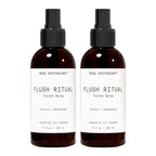 Muse Apothecary Flush Ritual - Aromatic & Refreshing Toilet Spray, Use Before You Go, 8 oz, Infused with Natural Essential Oils - Coconut + Sandalwood, 2 Pack